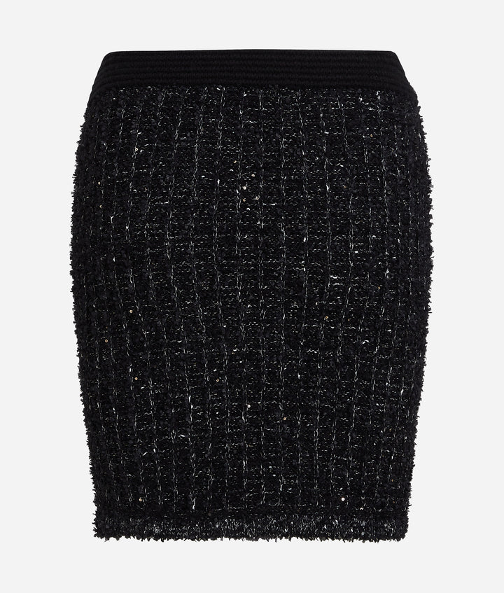 BOUCLE KNIT SKIRT