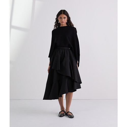 VOLUMINOUS RUFFLE SKIRT