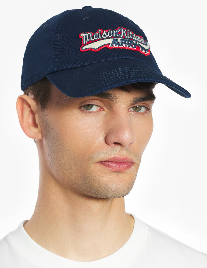 MAISON KITSUNÉ x AUTRY VARSITY CAP FRENCH NAVY