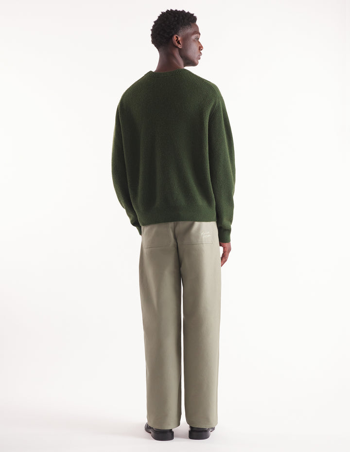 BOLD FOX HEAD PATCH COMFORT RIBBED JUMPER