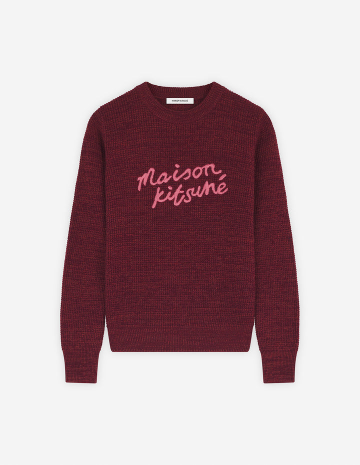 MAISON KITSUNE HANDWRITING COMFORT JUMPER