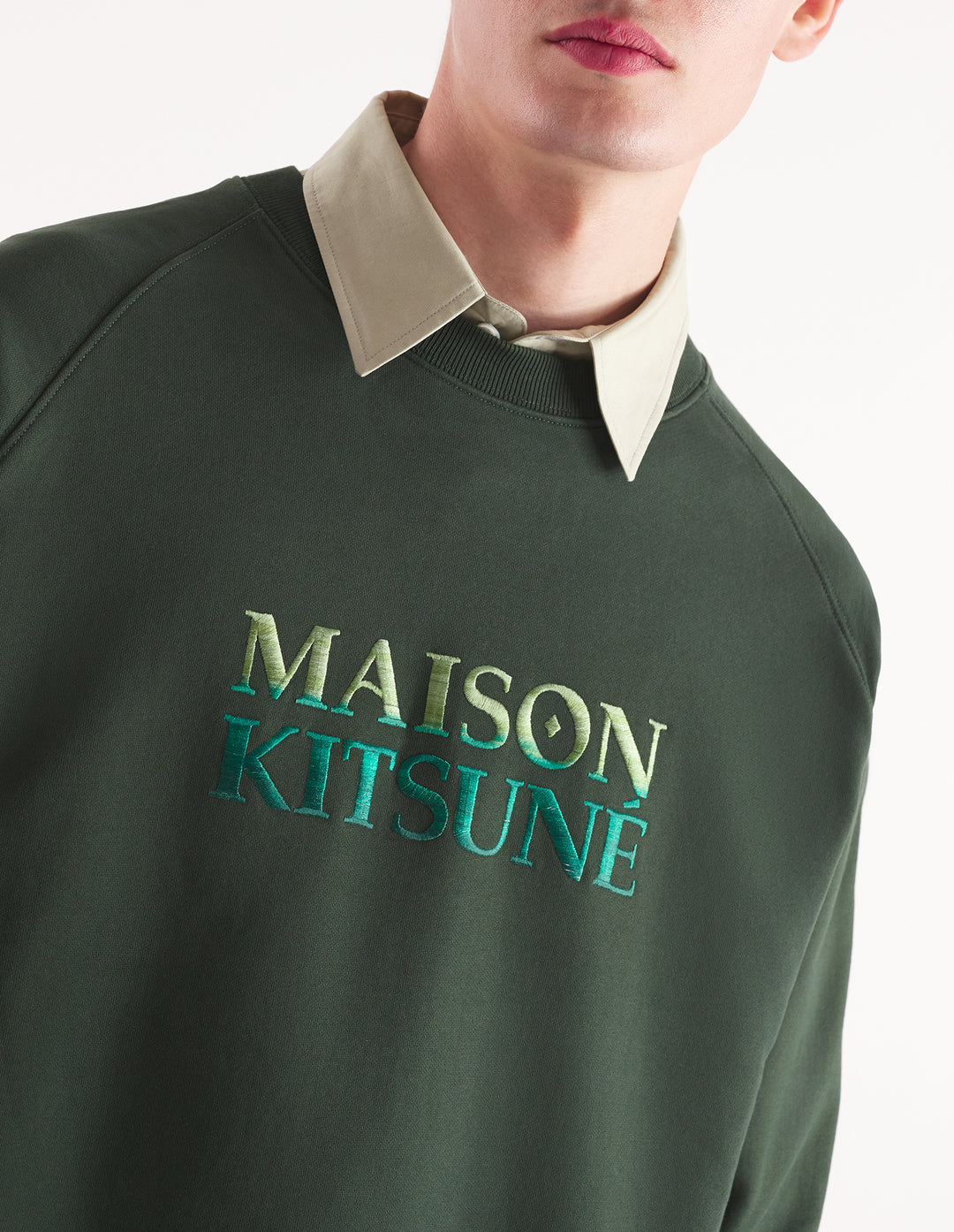 GRADIENT MAISON KITSUNE OVERSIZE SWEATSHIRT