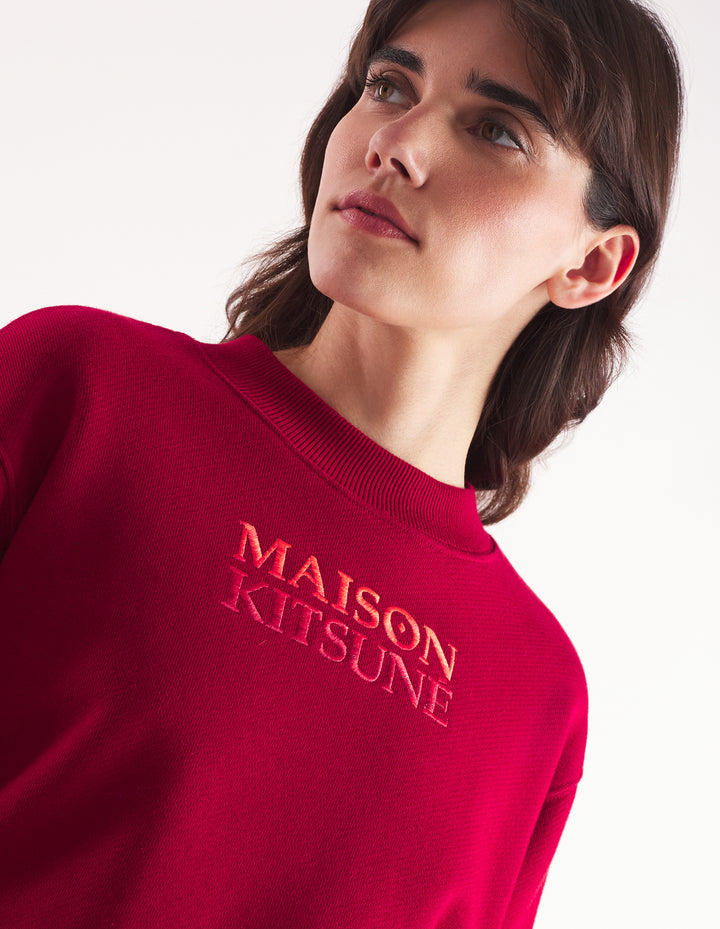 GRADIENT MAISON KITSUNE BOXY SWEATSHIRT