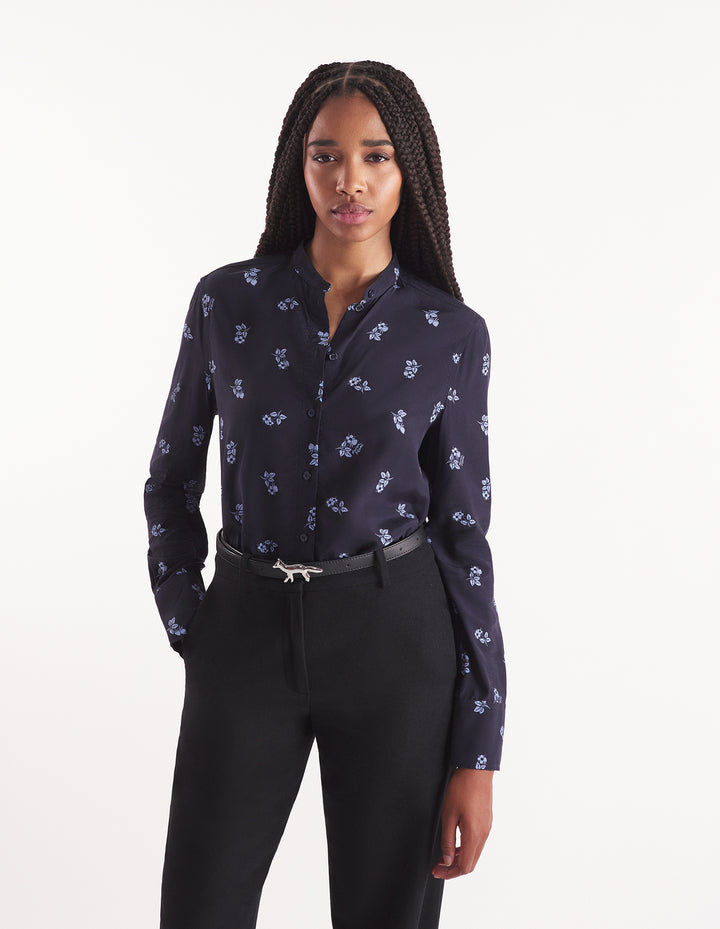 STAND COLLAR SHIRT