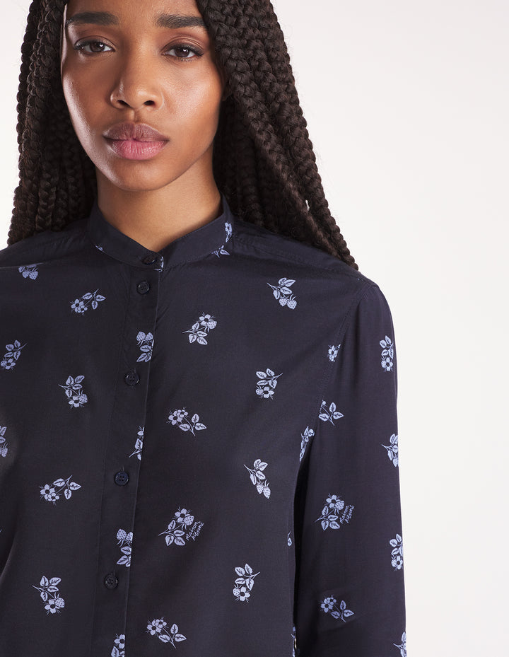 STAND COLLAR SHIRT