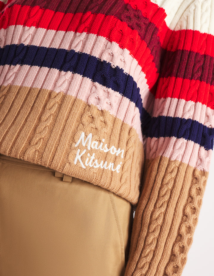 STRIPED CABLE JUMPER