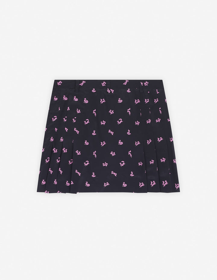 PLEATED MINI SKIRT BLACK