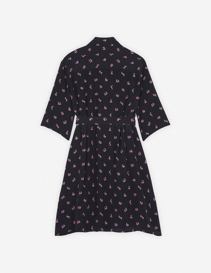 DOUBLE POCKET DRESS BLACK