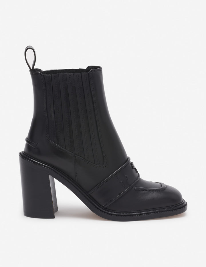 LEATHER LOAFER BOOTS