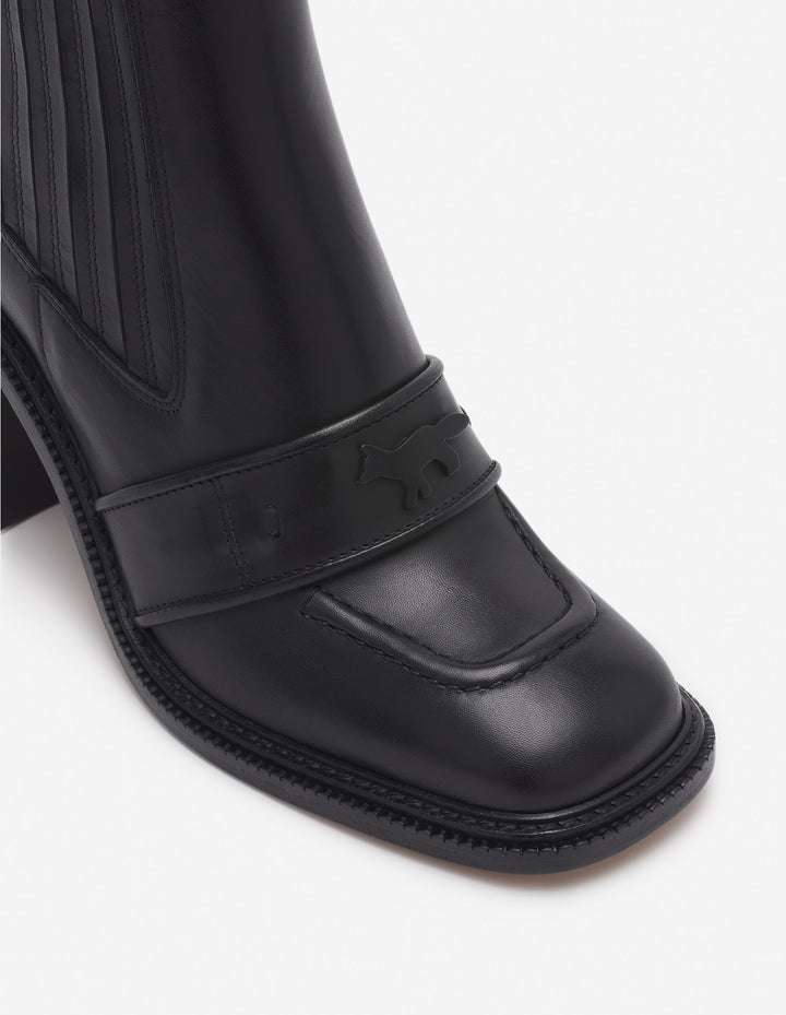 LEATHER LOAFER BOOTS