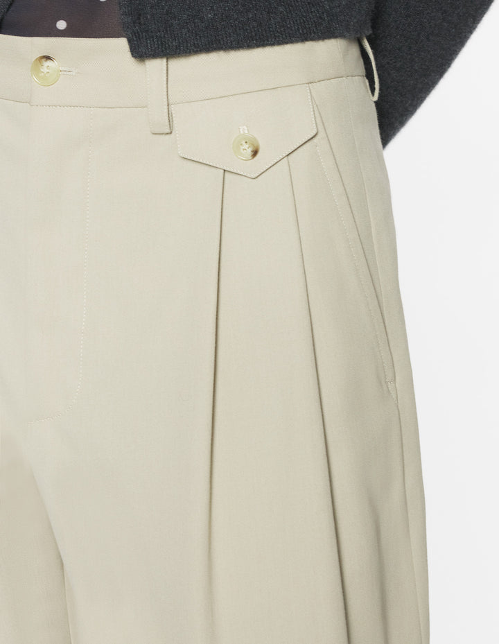 DOUBLE PLEATED PANTS