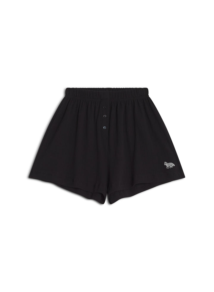 POINTELLE BABY FOX PATCH SHORTS