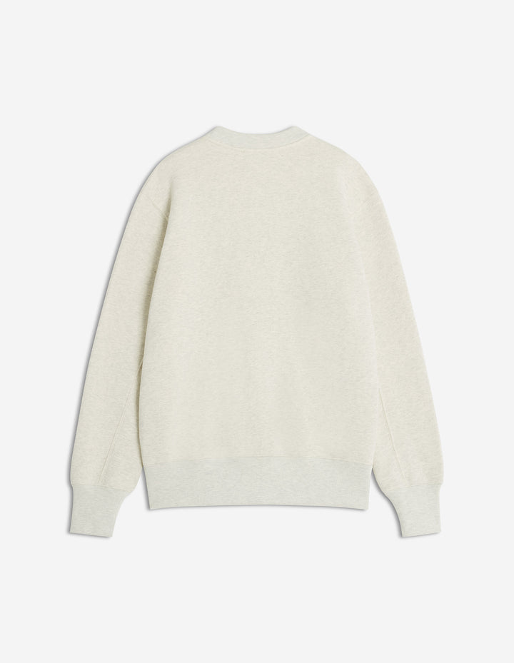 MAISON KITSUNÉ x AUTRY VARSITY SWEATSHIRT LIGHT GREY MELANGE