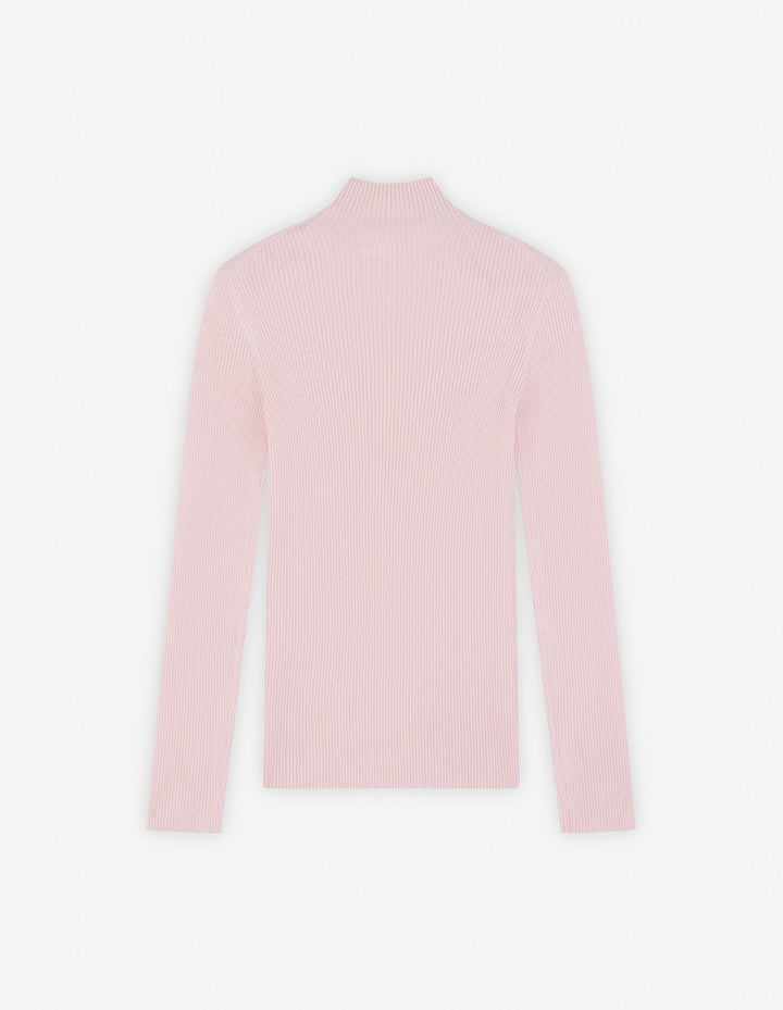 BABY FOX PATCH FINE RIBBED TURTLENECK