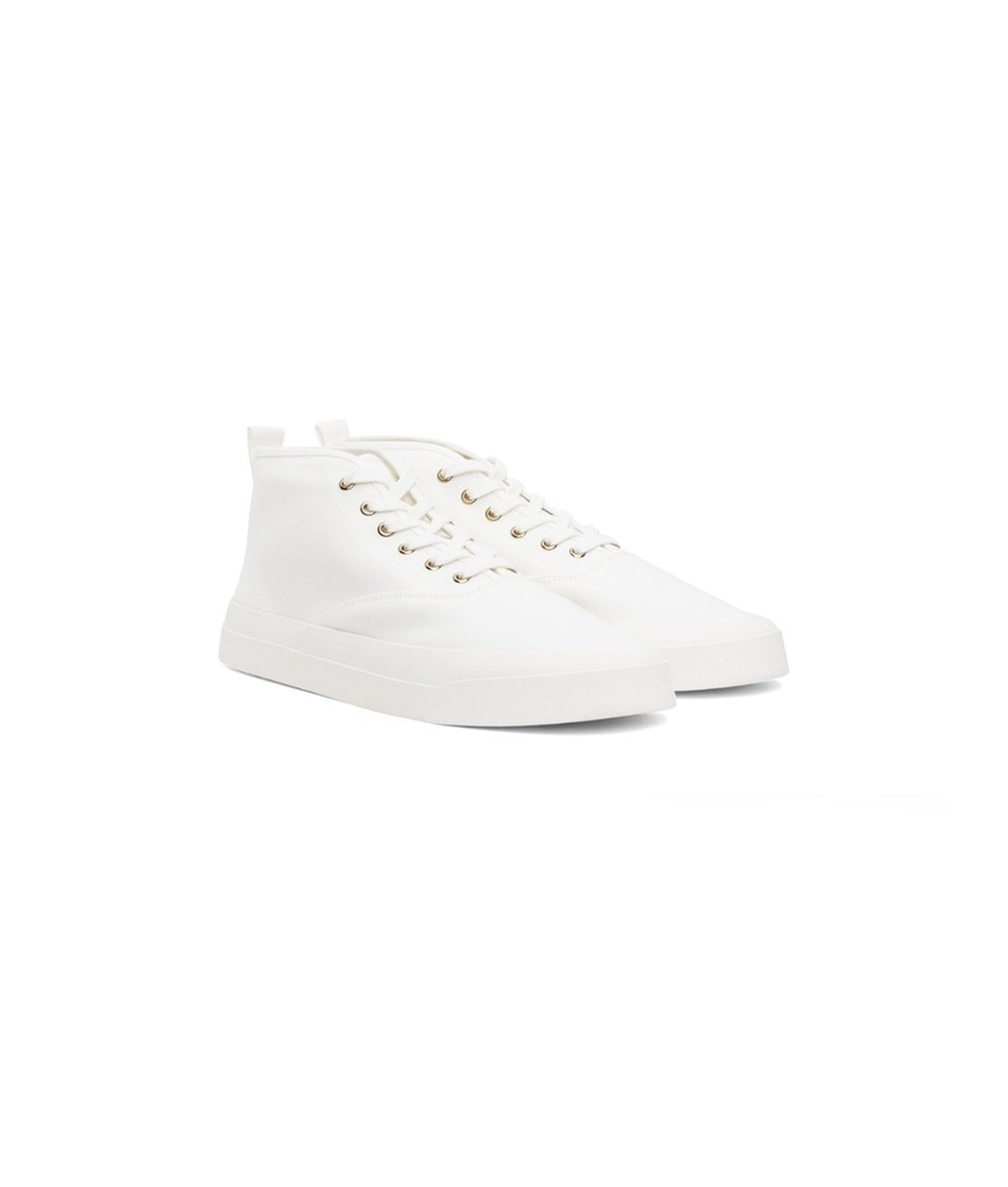 HIGH TOP CANVAS LACE-UP SNEAKERS
