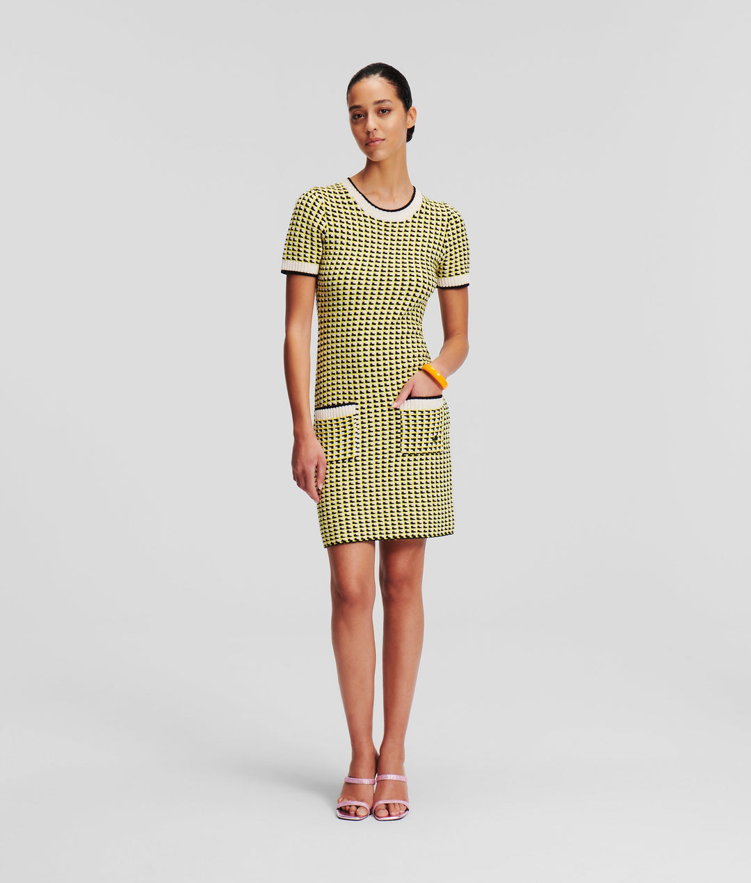 BOUCLE KNIT DRESS