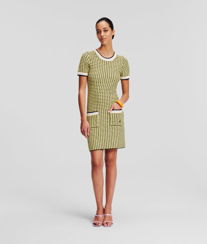 BOUCLE KNIT DRESS