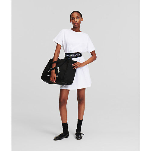 LOGO TAPE T-SHIRT DRESS