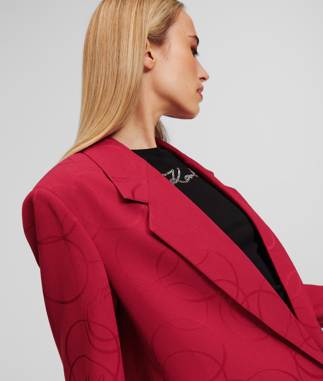 SATIN SUIT BLAZER
