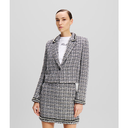 EMBELLISHED BOUCLE JACKET