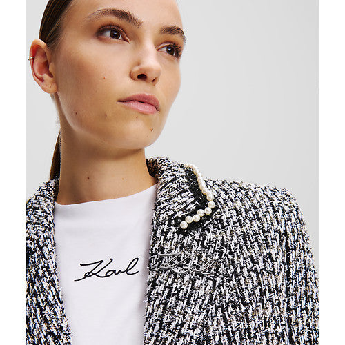 EMBELLISHED BOUCLE JACKET