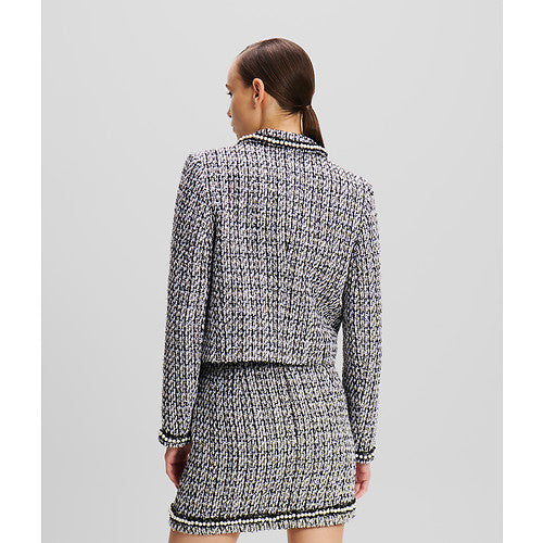 EMBELLISHED BOUCLE JACKET