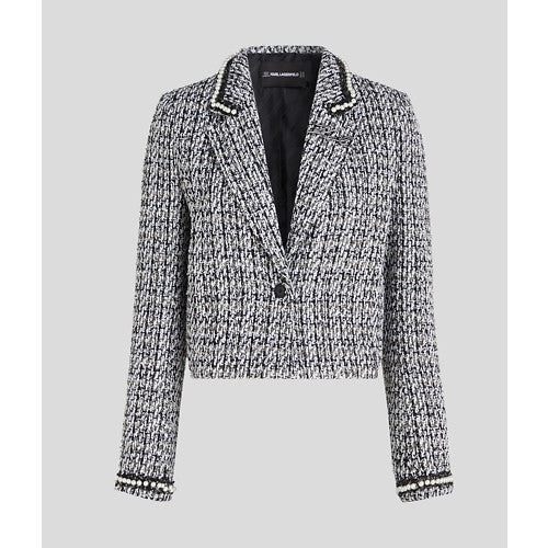 EMBELLISHED BOUCLE JACKET