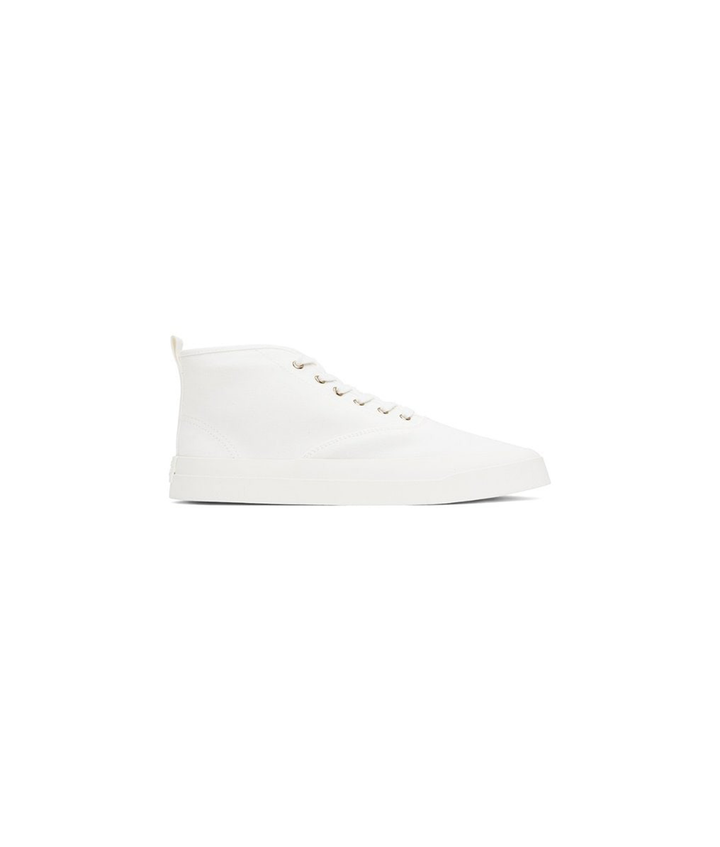 HIGH TOP CANVAS LACE-UP SNEAKERS