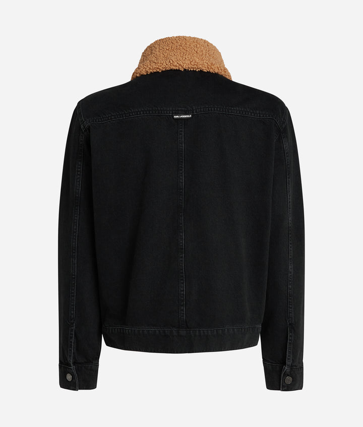 FAUX SHEARLING KL DENIM JACKET