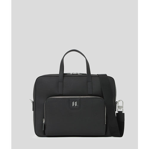 K/MONOGRAM LEATHER BRIEFCASE