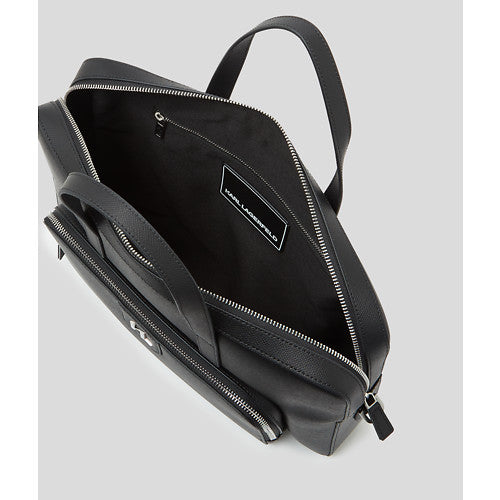 K/MONOGRAM LEATHER BRIEFCASE