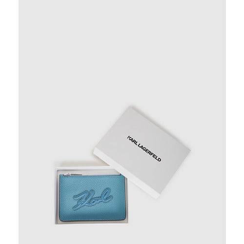 K/SKUARE ZIP CARDHOLDER GRAINY