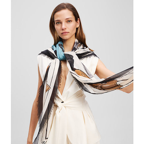 K/SIGNATURE BAGS SCARF