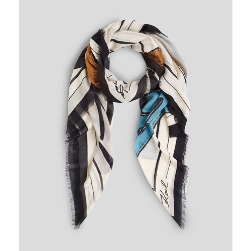 K/SIGNATURE BAGS SCARF