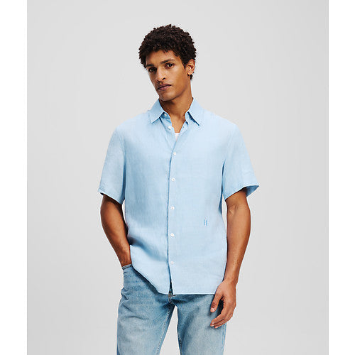 SSLV KL EMBROIDERY LINEN SHIRT