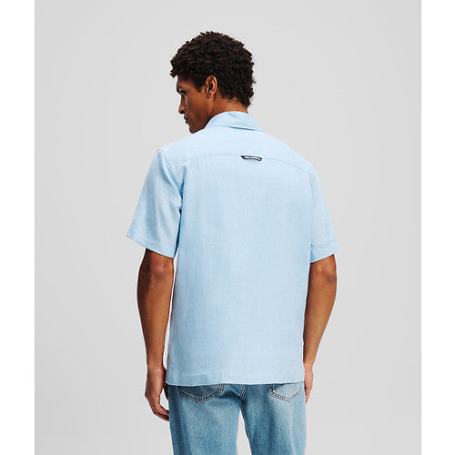 SSLV KL EMBROIDERY LINEN SHIRT