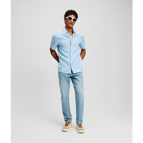 SSLV KL EMBROIDERY LINEN SHIRT
