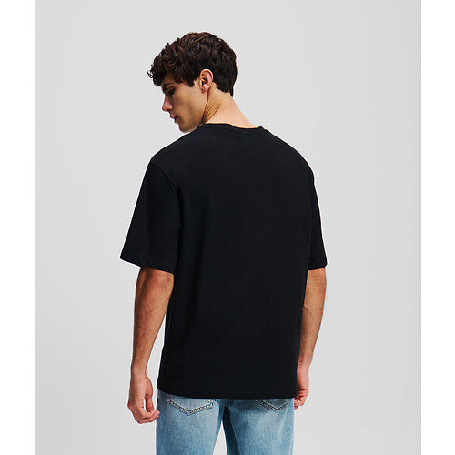 LINEN BLEND LOGO T-SHIRT