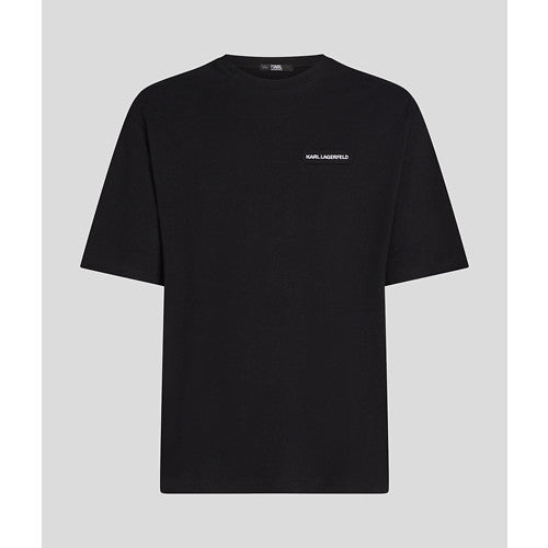 LINEN BLEND LOGO T-SHIRT