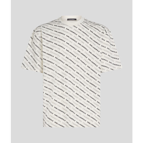 DIAGONAL AOP LOGO T-SHIRT