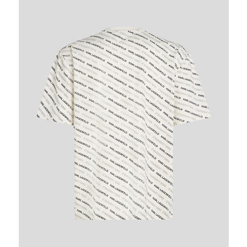 DIAGONAL AOP LOGO T-SHIRT