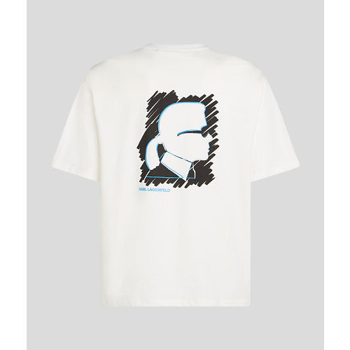 T-SHIRT W/ SKETCH KAMEO PRINT