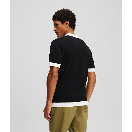 KL CONTRAST KNIT POLO