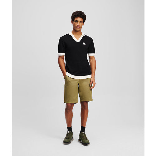 KL CONTRAST KNIT POLO