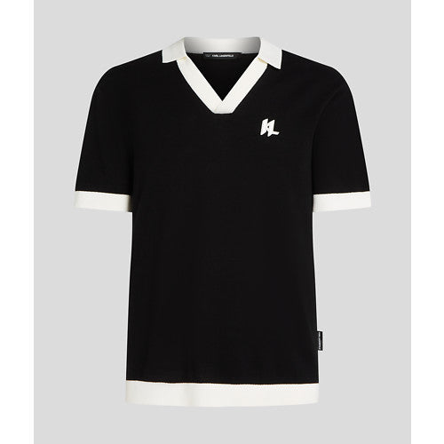 KL CONTRAST KNIT POLO