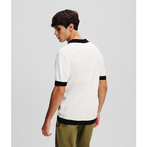 KL CONTRAST KNIT POLO