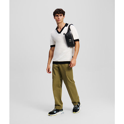 KL CONTRAST KNIT POLO