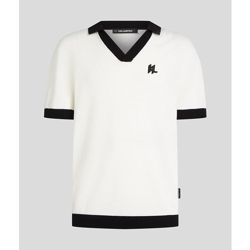 KL CONTRAST KNIT POLO