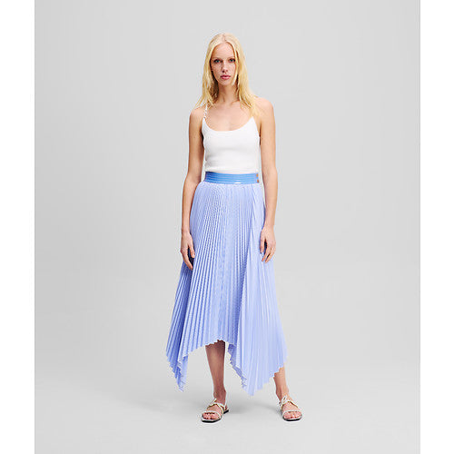 ASYMMETRICAL PLEATED SKIRT