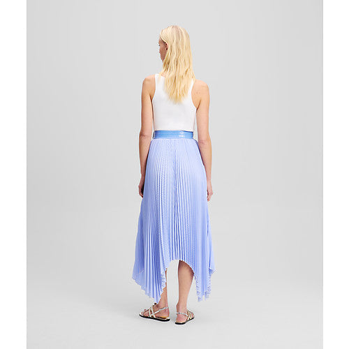 ASYMMETRICAL PLEATED SKIRT